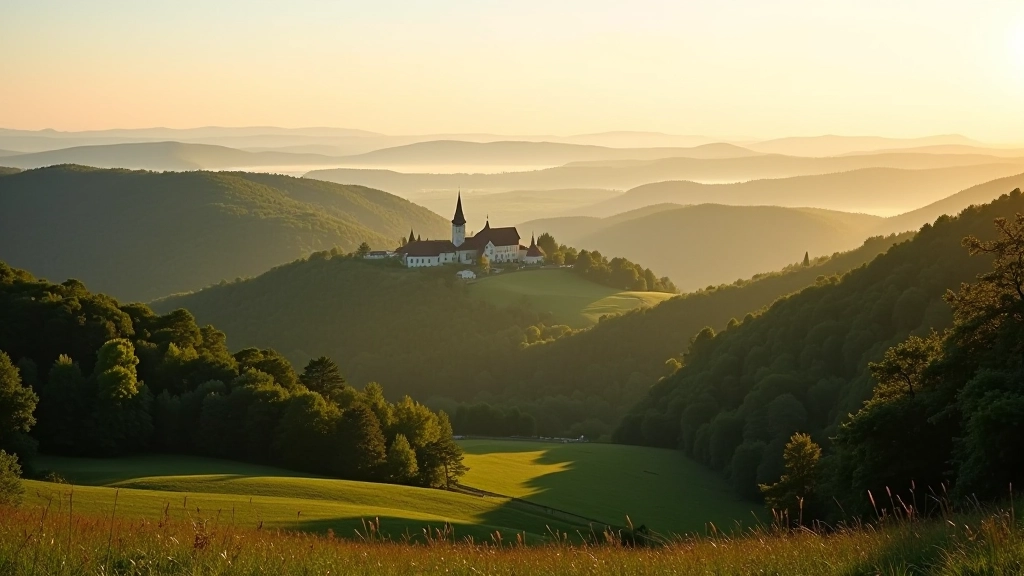 Scenic Czech countryside landscape